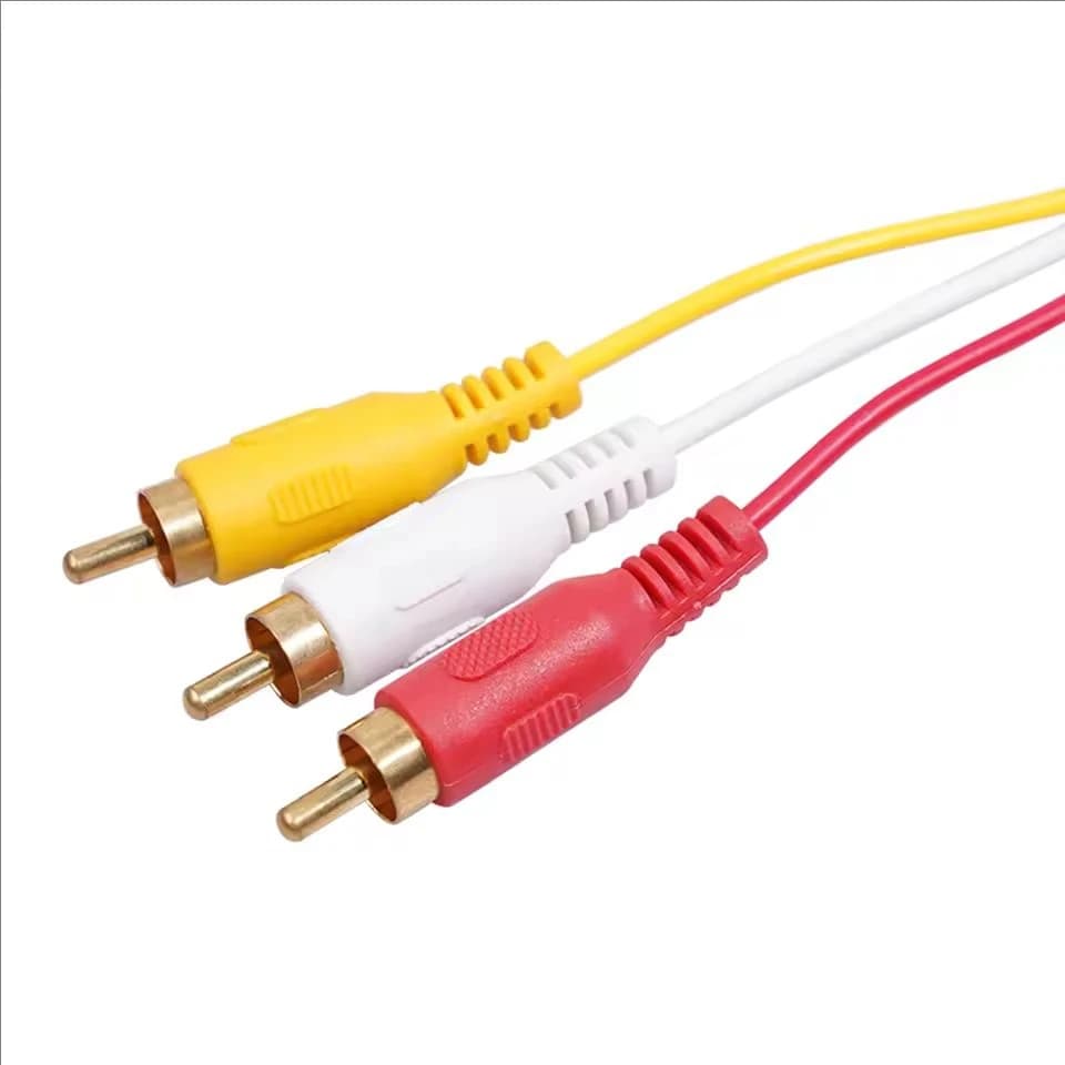 Cavo HDMI compatibile con 3RCA da 1,5 m con cavo HDMI 1.4 a AV, cavo audio video HD