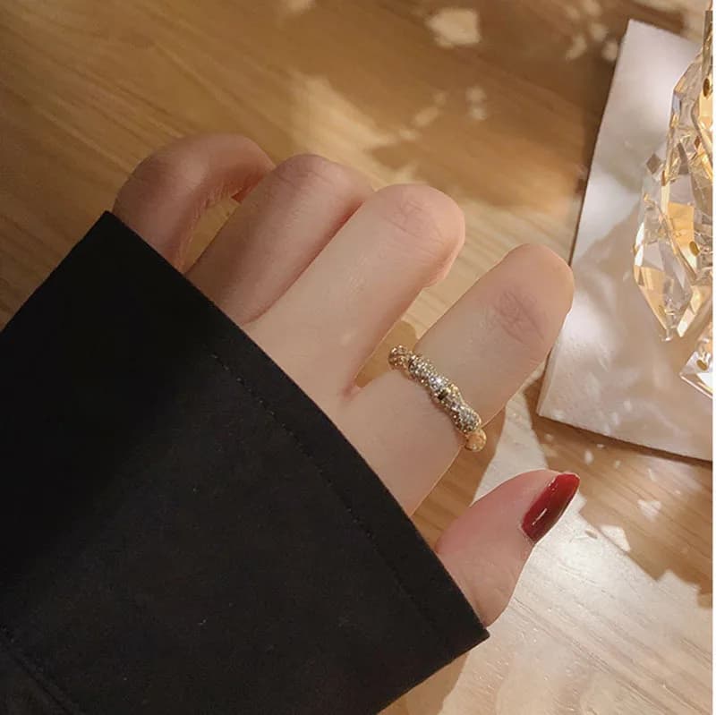 2026 Adjustable Open Ring with Butterfly Design, Pearls and Zirconia, Boho Chic Style, Stackable, Women's Gift
