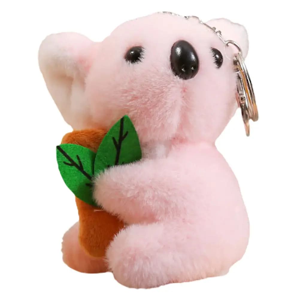 Koala Keychain Adorable Stuffed Animal Keyring Soft Strong Stitching Gift Box Included Bag Purse Car Door Decor