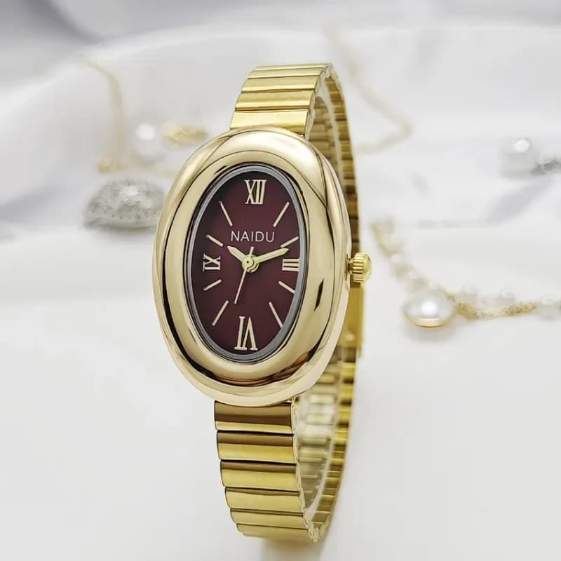Women's Brand Quartz Watch Wrist Watch with Luxury Christmas Gift Stainless Steel Strap Watch with Small Dial