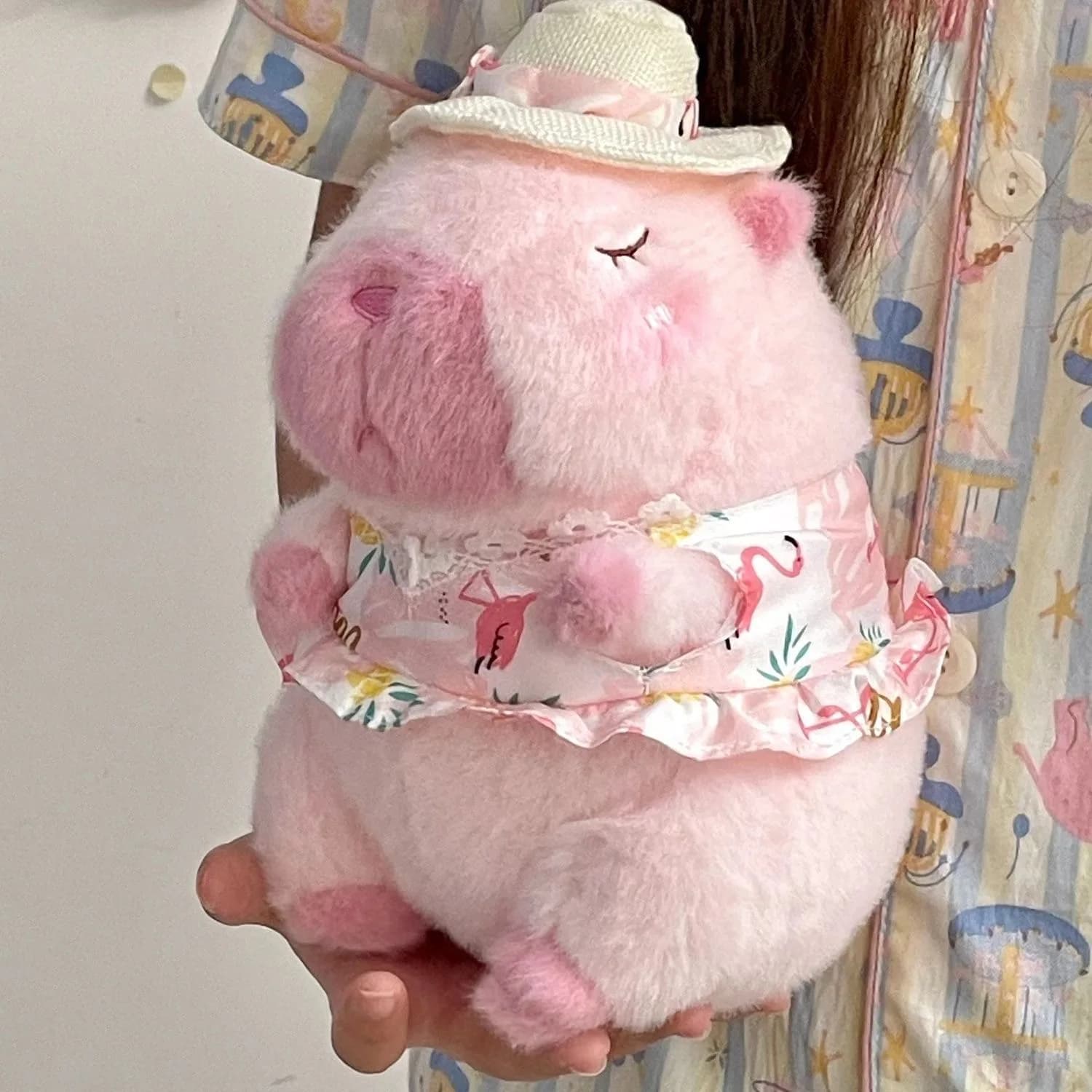 23 cm Capibara Peluche Simulazione Capibara Anime Fluffy Toy Bambola carina Animali di peluche Bambola morbida Peluche Regali di Natale del Ringraziamento