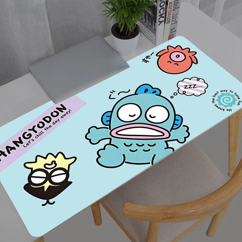 Tappetino per mouse Hangyodon Sanrio, tappetino per computer Speed Type, per giocatori di e-sport, tappetino per tastiera e mouse per laptop, tappetino da scrivania per ufficio