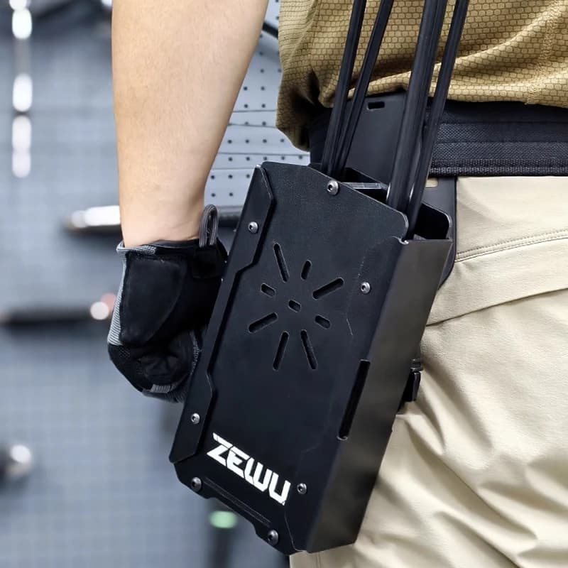 Strumento accessorio per fionda a trazione rapida con scatola per frecce silenziosa tattica EDC portatile per esterni