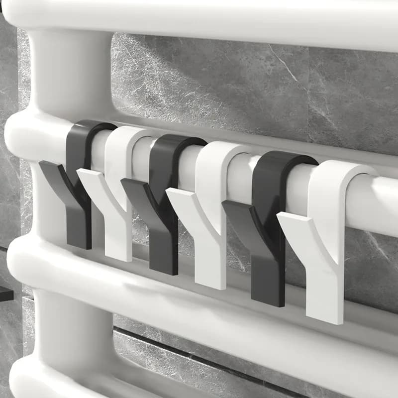 4/6PCS Bathroom Hook Heating Grips Towel Radiator Rail Hook Support Multifunction Stendino Hook Towel Hooks Clothes rack