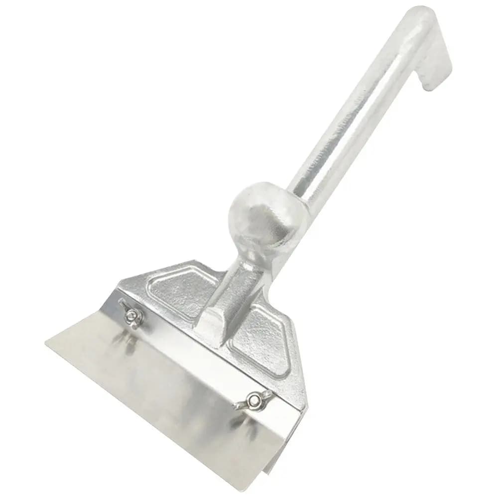 Raschietto Professionale in Acciaio Inox per Griglie, Raschietto Resistente per Piastra Teppanyaki, Pulizia di Piastre e Griglie da Esterno