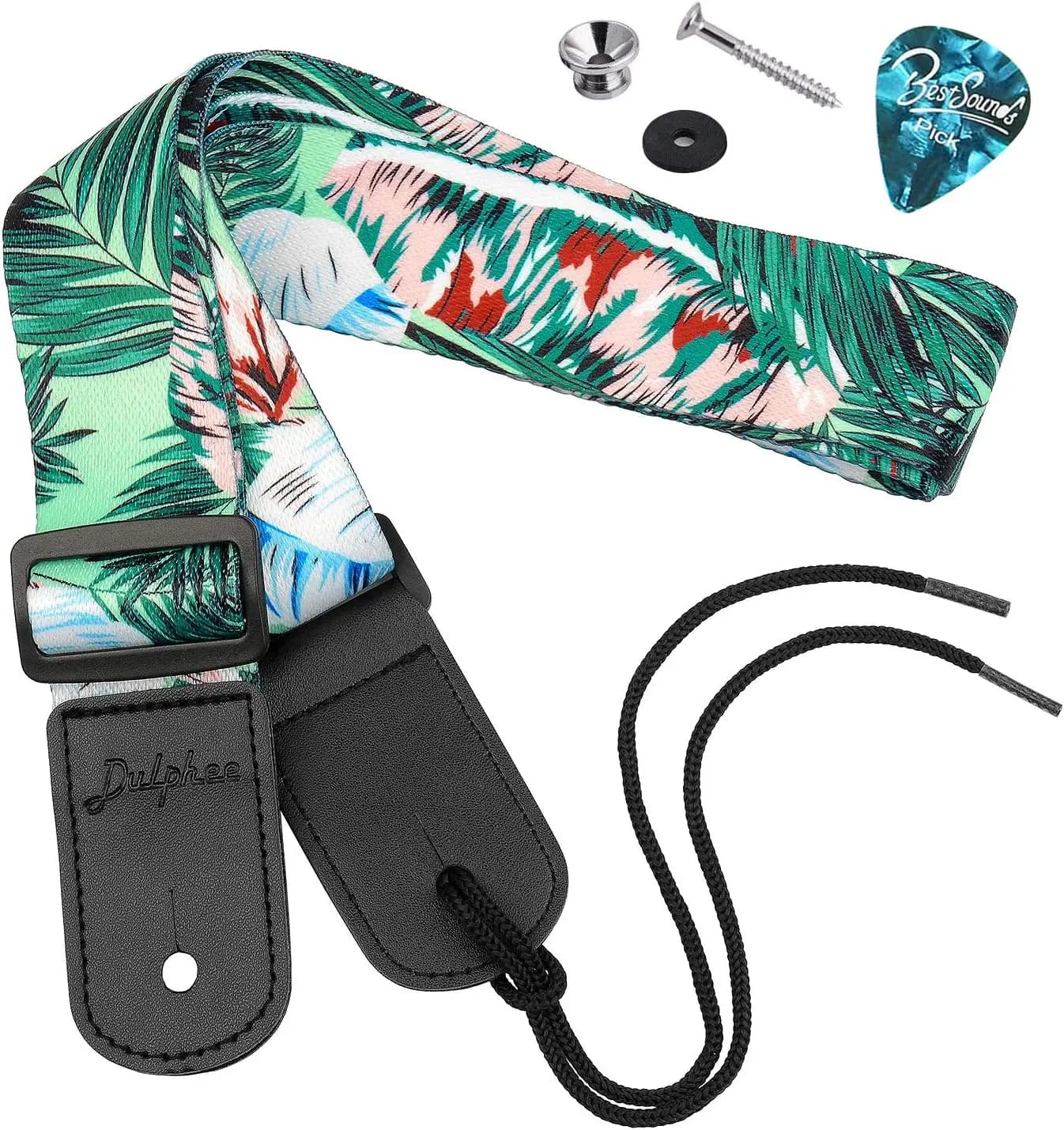 Strap Hawaiian Adjustable Uke Shoulder Strap for Soprano Concert Tenor Baritone Ukulele, Mandolin and Banjo