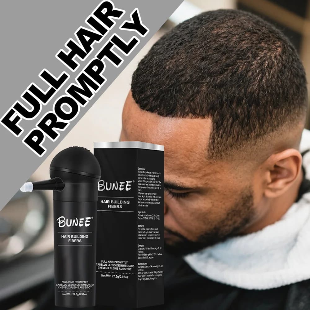BUNEE Set Fibra da Uomo 27,5g. La polvere per lo styling del contorno aggiunge istantaneamente la densità dall'aspetto naturale. Coppie con Spray Addensante.