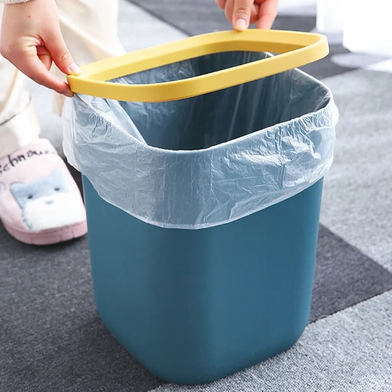 Pattumiera in plastica per la casa creativa cucina bagno wc pattumiera soggiorno senza coperchio bidone dei rifiuti bidone della spazzatura nordico 10L 12L