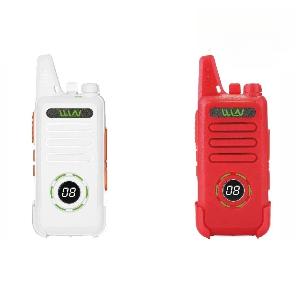 KD-C1 Aggiornato con Schermo, Mini Walkie Talkie UHF 400-470 MHz, 16 Canali, Radio Bidirezionale, Ricetrasmettitore FM KD-C1 Plus