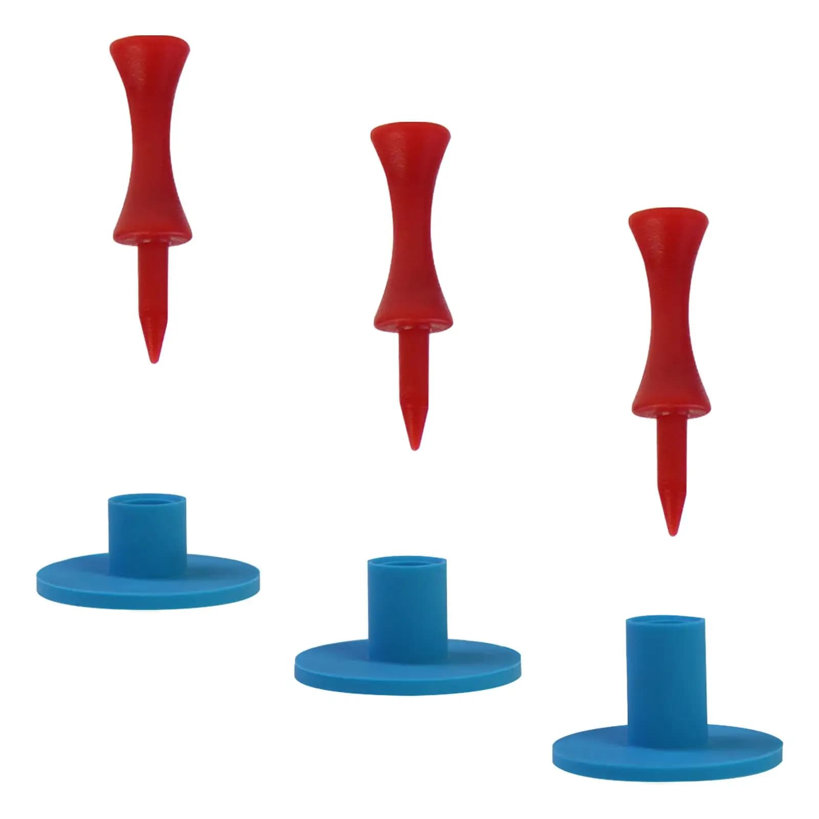 Premium Rubber Golf Tee Holder Adjustable Training Tool for Practicing on Indoor Outdoor Mats
