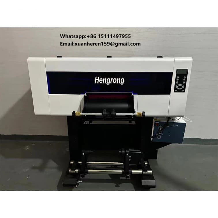 Nuova Stampante UV DTF con Testina Xp600 da 30cm, Macchina per Patch in TPU, Macchina per Adesivi 3D e Maglie da Calcio, per Stampa su Pelle ed Etichette