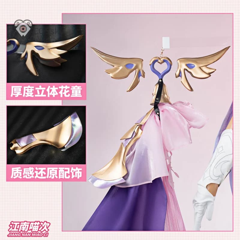 Game Honkai Impact 3 Elysia Cosplay Costume Women sexy gorgeous dress props headwear, wigs Halloween carnival Elysia uniform