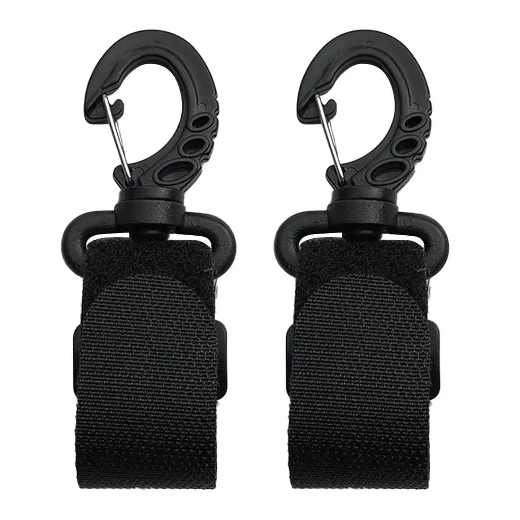 Clip per pagaia per canoa da kayak nere, senza perforazione, fermo per pagaia, supporto per barca, per sport acquatici e pesca