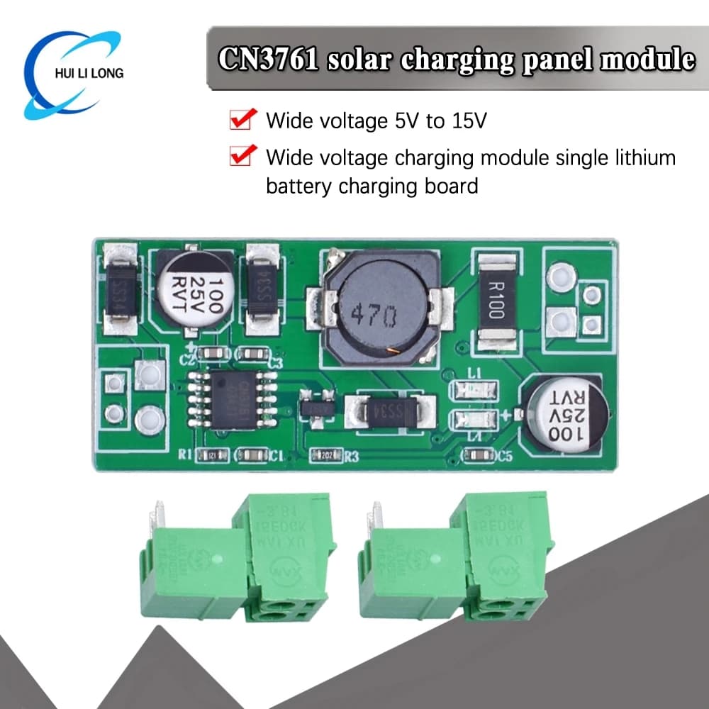 Modulo scheda di protezione caricabatteria al litio CN3761 per la ricarica regolata del pannello solare da 4,2 V