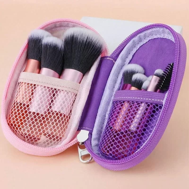 Set di Mini Pennelli per Trucco 1 Confezione, Pennelli Professionali per Cipria, Ombretto, Fondotinta, Blush, Correttore, Strumenti di Bellezza