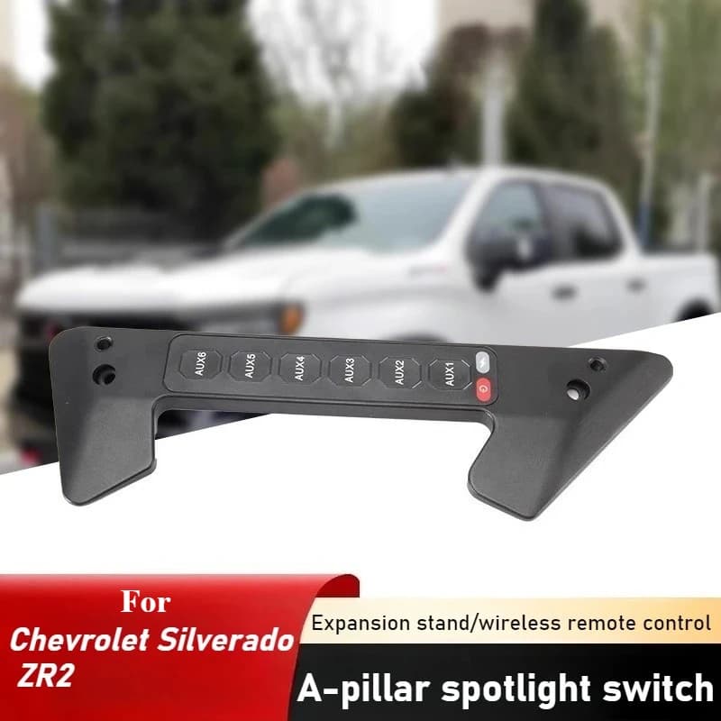 Per Chevrolet Silverado ZR2 Auto Un Pilastro Maniglia a 6 Vie Interruttore di Controllo Remoto LED Faretto Interruttore di Controllo Integrato Accessori