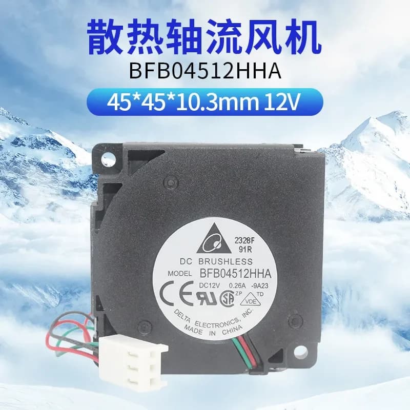 4510 Fan BFB04512HHA for 12V 3D Printer Centrifugal Turbine Blower Ultra-Quiet High Airflow