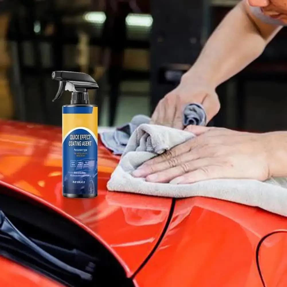 Quick Effect High Protection Coating Spray Fast Form Glossy Wax Layer Realize Convenient Vehicle Surface Polishing Daily Care