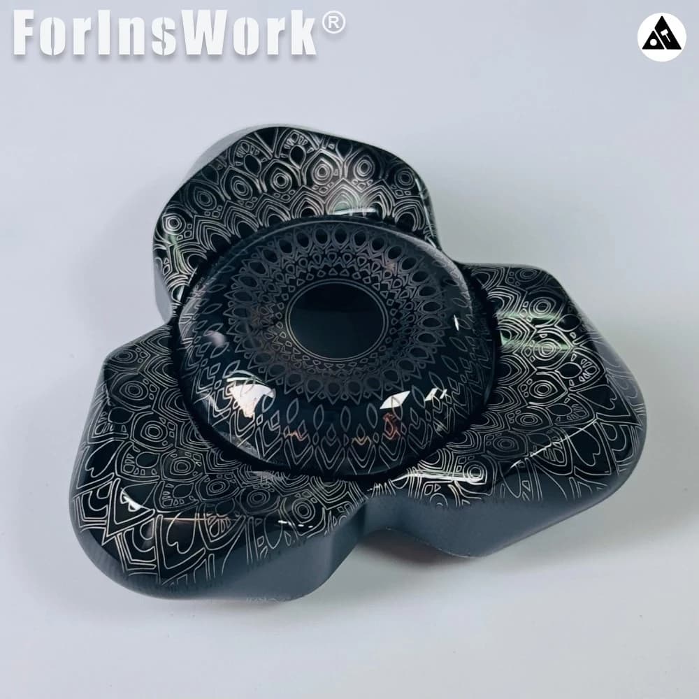 TIER Piuma di pavone Mini giroscopio EDC Tattile Fidget Spinner Premium Handfeel Giocattolo EDC per alleviare lo stress Rotazione liscia