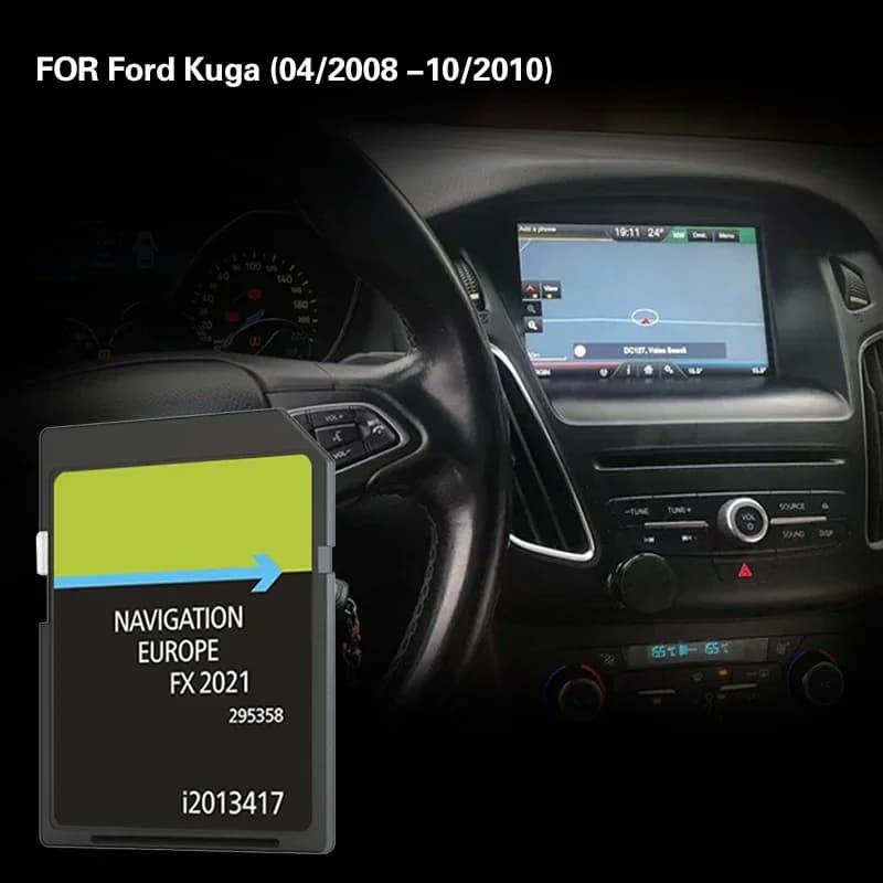 FX 2021 Utilizzare per Ford Kuga 04/2008 -10/2010 Germania Francia Finlandia Mappa Navigazione Scheda SD da 8 GB
