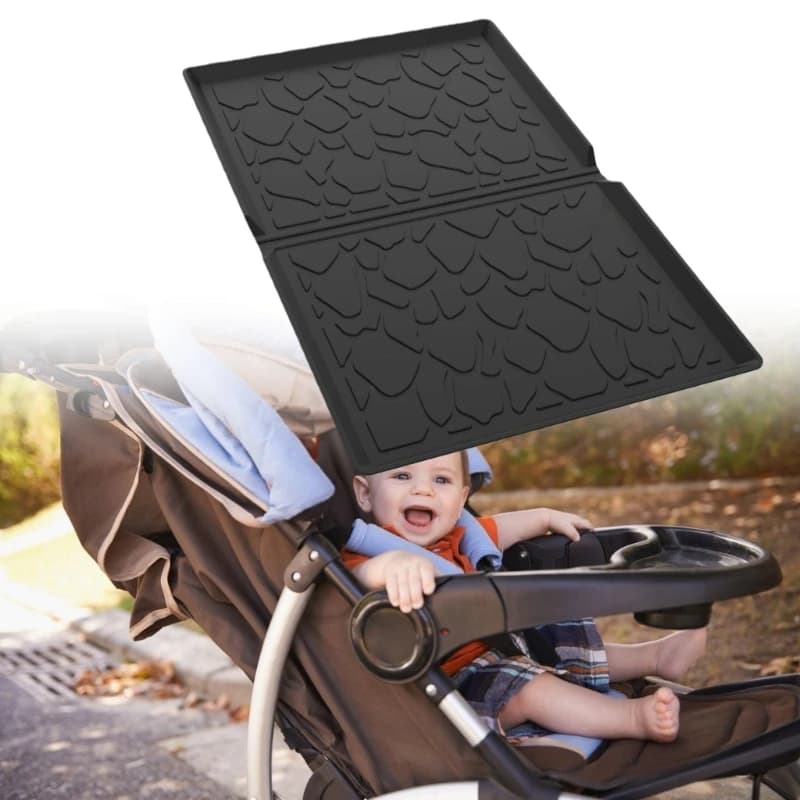 Cuscino per passeggino in silicone facile da pulire Cuscino antiurto Materiale sicuro per Wagon W2/W4 Tappetino in silicone A2UB