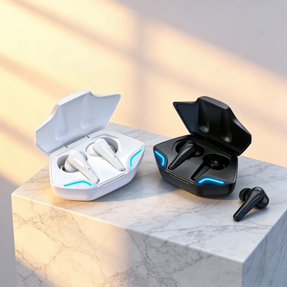 Bluetooth Wireless TWS 5.3 Low Latency Stereo with Smartphone Microphone