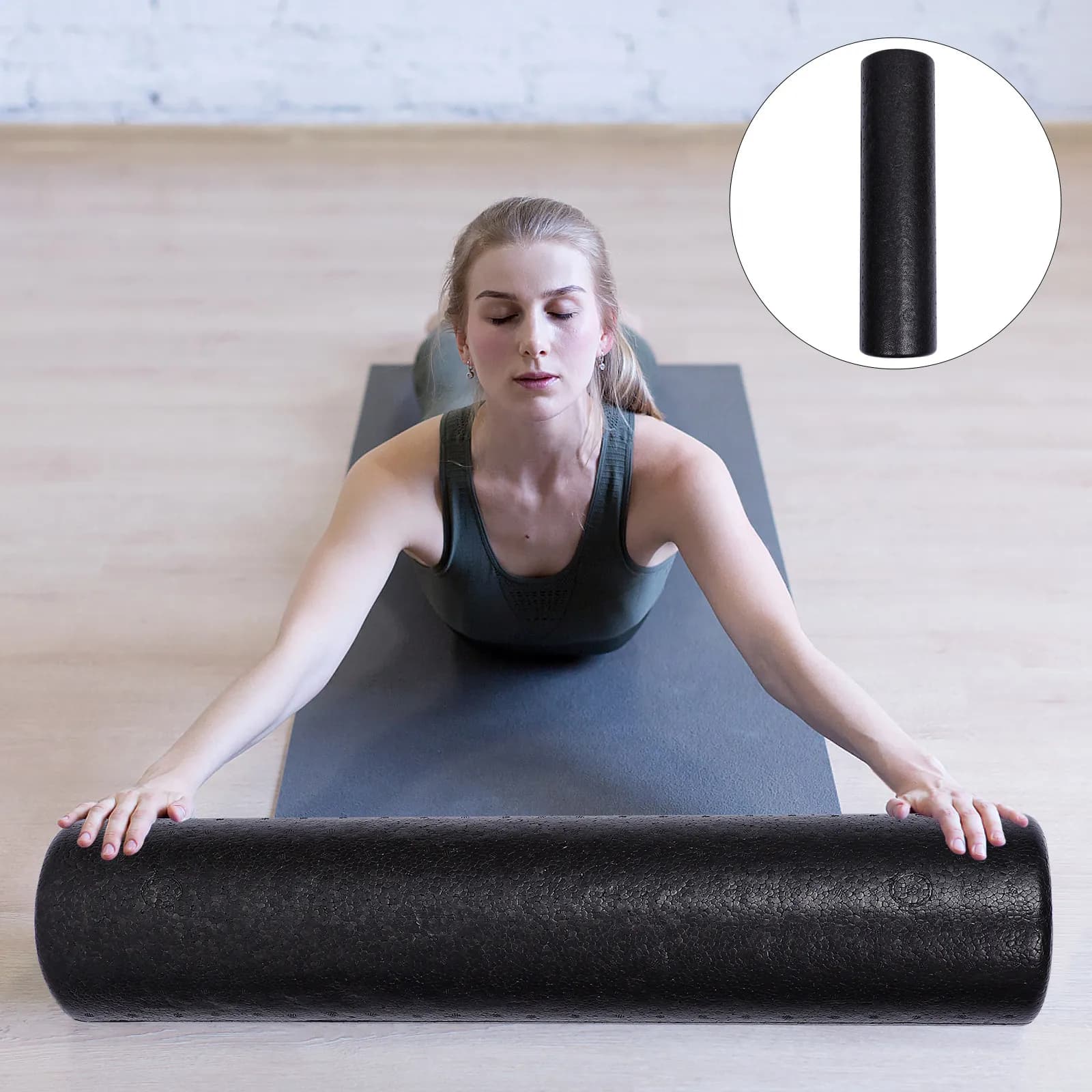 Rullo per Recupero da Infortuni, Massaggio Muscolare, Fitness, Yoga, Riflessologia in Schiuma EPP