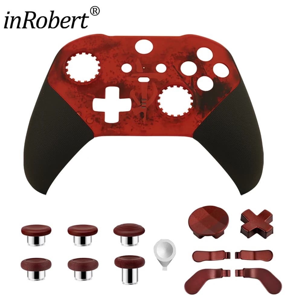 Per controller Xbox Elite serie 2 The Dark Ages Sostituisci il guscio dell'alloggiamento dell'alloggiamento anteriore Pulsante trigger Pulsante palette in metallo 13 in 1