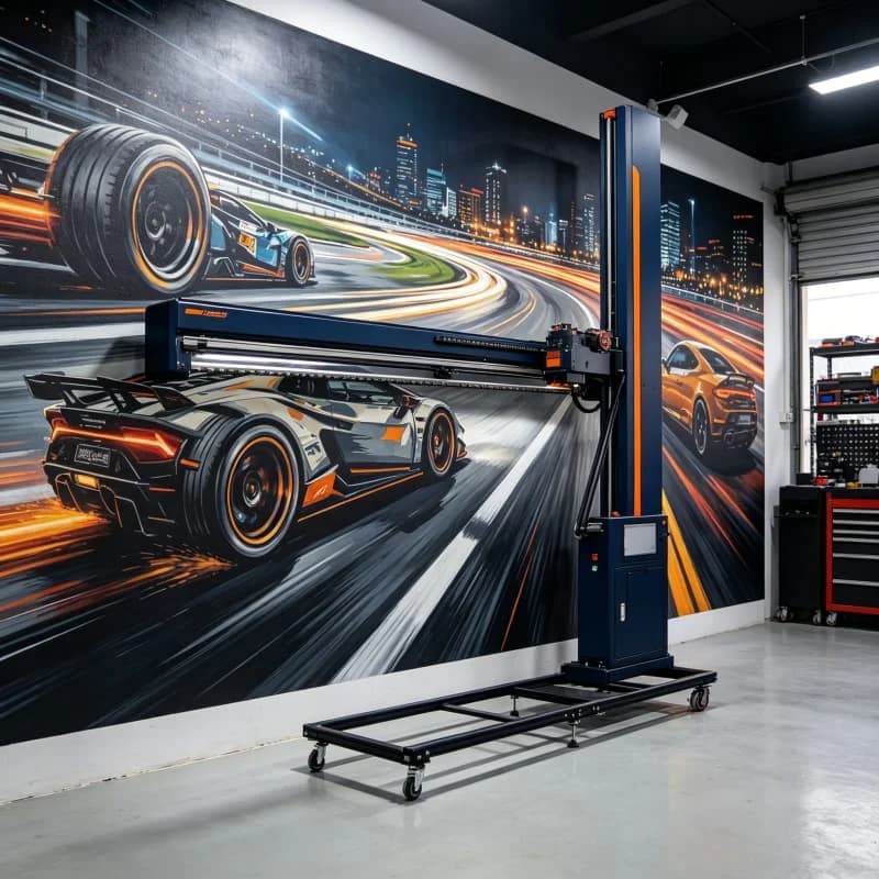 Art Gallery UV Wall Printer Vertical 3D Inkjet For Acrylic Glass Wood Metal Canvas Exhibition Wall Art Printing Customized