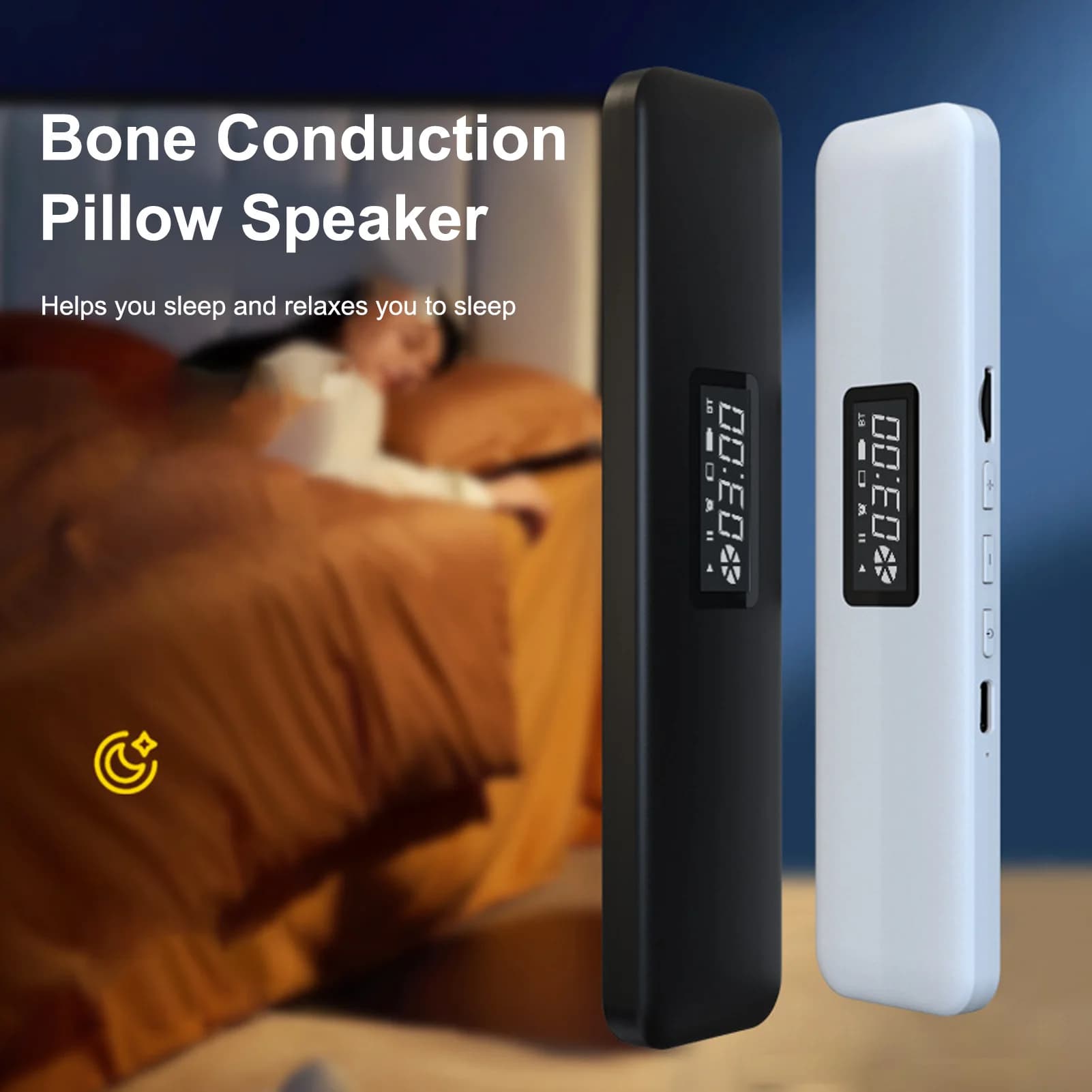 Altoparlante per cuscino wireless Bluetooth Controllo manuale del volume Altoparlante per cuscino Conduzione ossea Riduzione del rumore adattabile per ufficio