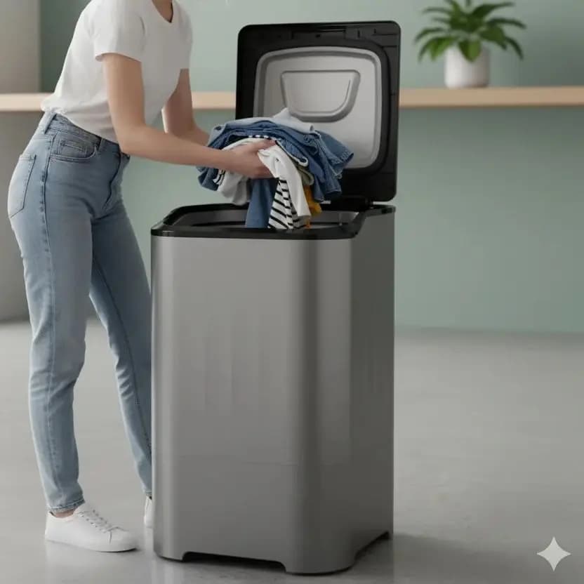 Mini lavatrice semiautomatica all-in-one con spazzola da parete Macchina per la pulizia delle scarpe Lavatrice compatta portatile per uso domestico