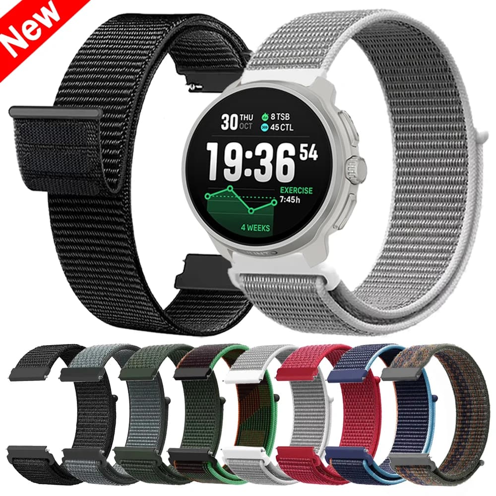 20mm 22mm sports nylon strap for SUUNTO 3 Fitness/5/9 PEAK DLC wrist strap for SUUNTO RACE S/2 OCEAN VERTICAL RUN bracelet