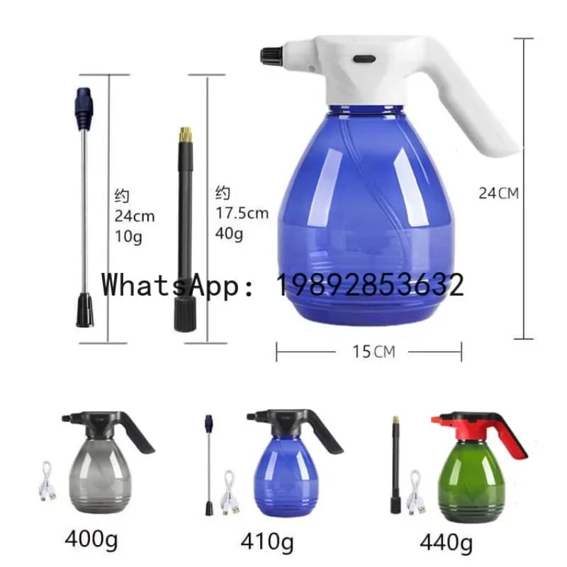 Spruzzatore Elettrico X 3L per Irrigazione Fiori, Nebulizzatore Elettrico Domestico, Disinfettante, Spruzzatore per Giardinaggio