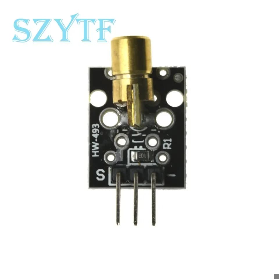 KY-008 3pin 650nm Red Laser Transmitter Dot Diode Copper Head Sensor Module for Arduino AVR PIC DIY compatible with MEGA 2560