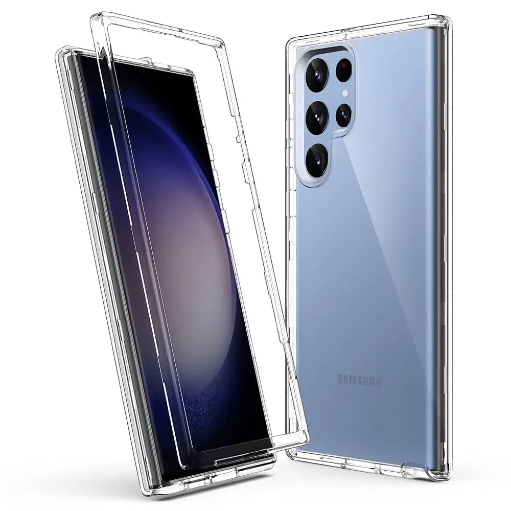 Custodia Trasparente per Galaxy S23 Ultra, Cover Antiurto Resistente con Bordo Morbido in TPU, Protezione Trasparente per Telefono Samsung