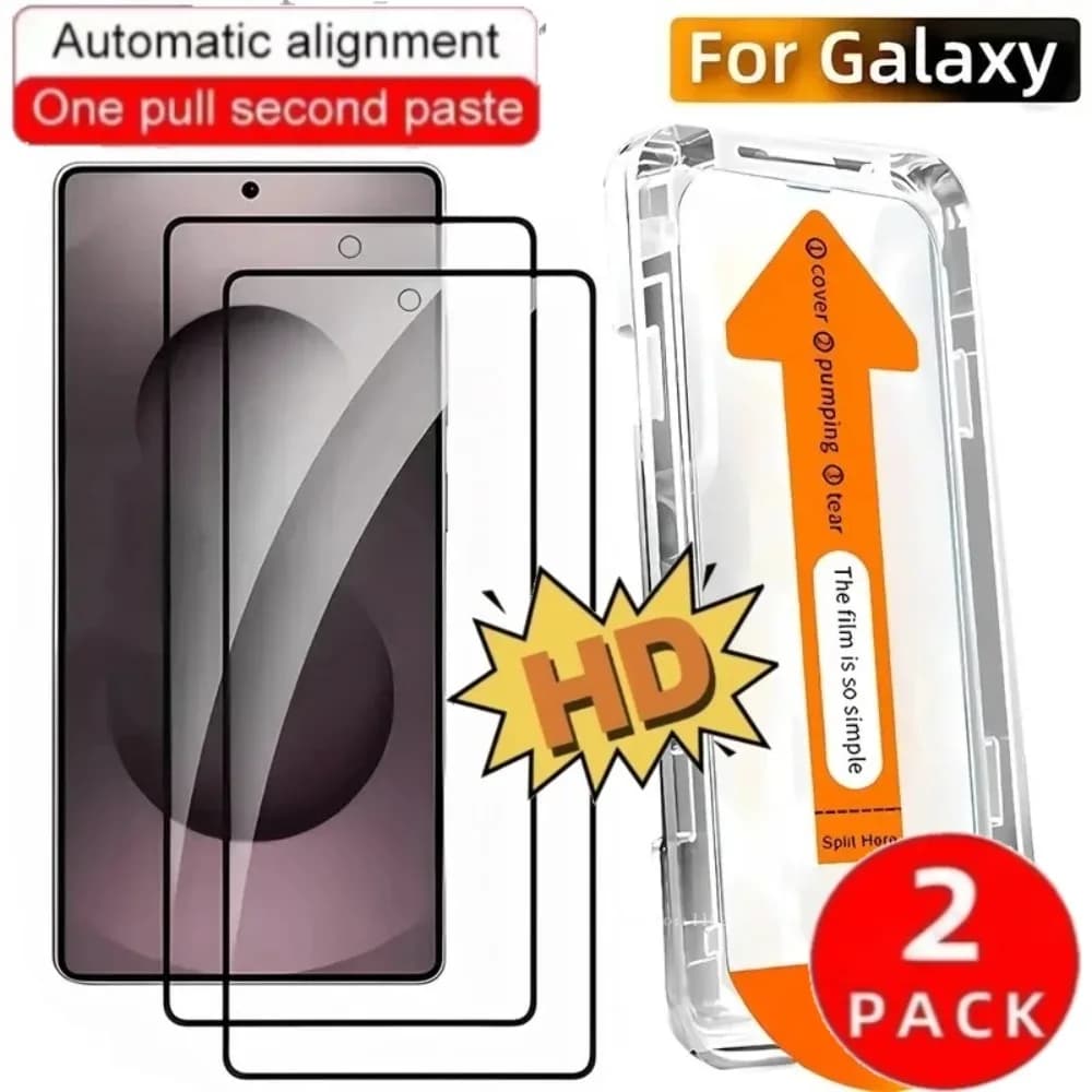 Pellicola protettiva a copertura totale per Samsung Galaxy S25 S24 Ultra S23 S22 Plus S21 Protezione schermo in vetro temperato di facile installazione
