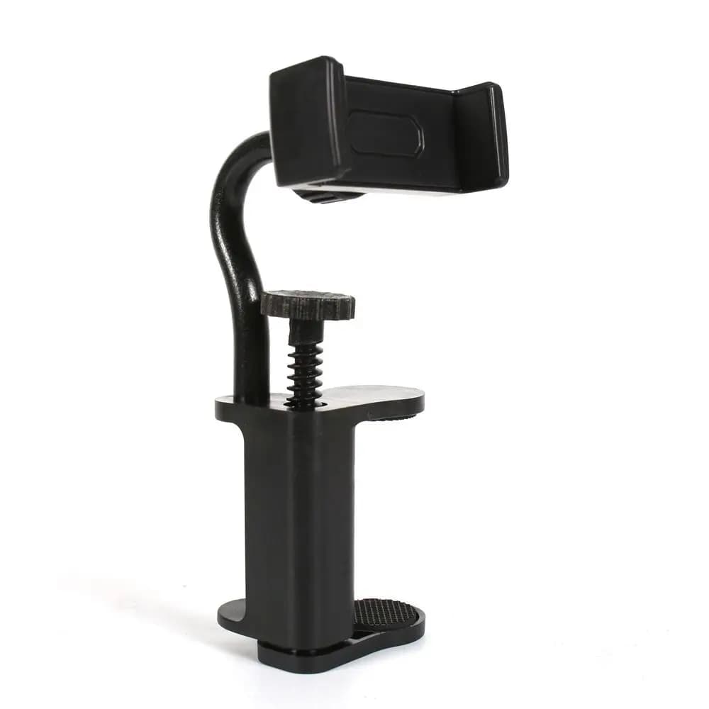 Adjustable Clip Guitar Phone Holder Clamp-Based Rotatable Guitar Camera Clamp Easy To Install Hands-Free Ukulele Phone Bracket