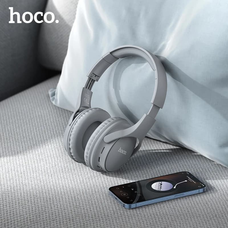 HOCO W40 Bluetooth 5.3 cuffie Wireless cuffie musicali driver da 40mm auricolari vivavoce supporto cuffie sportive AUX TF HiFi