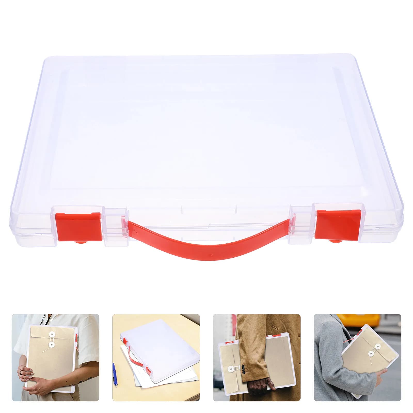 Multi-Function Desk Organizer PP Material Household File Case Office Supply Desktop File Organizer Convenient Wear-Resistant