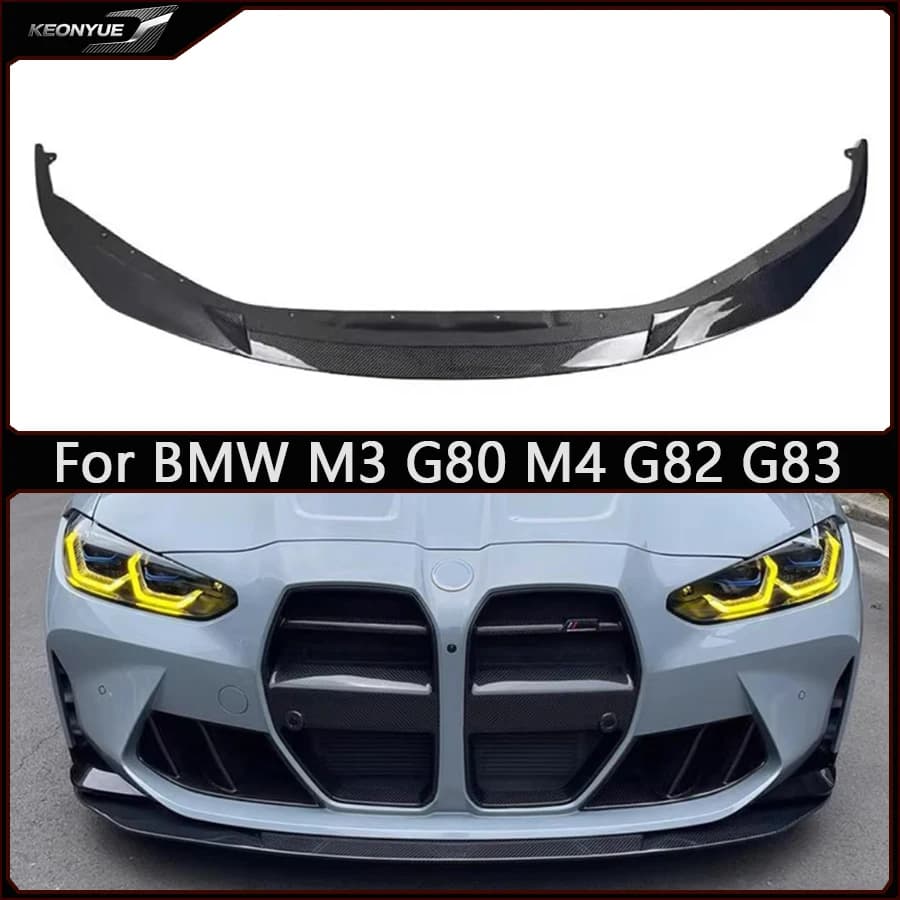 For BMW M3 G80 M4 G82 G83 Dry Carbon Fiber Front lip Car Front Bumper Diverter Spoiler Diffuser chin Car Accessories Body Kit