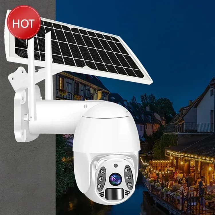 Telecamera solare di sorveglianza di sicurezza con pannello solare wireless 4G con alimentazione HD di fabbrica