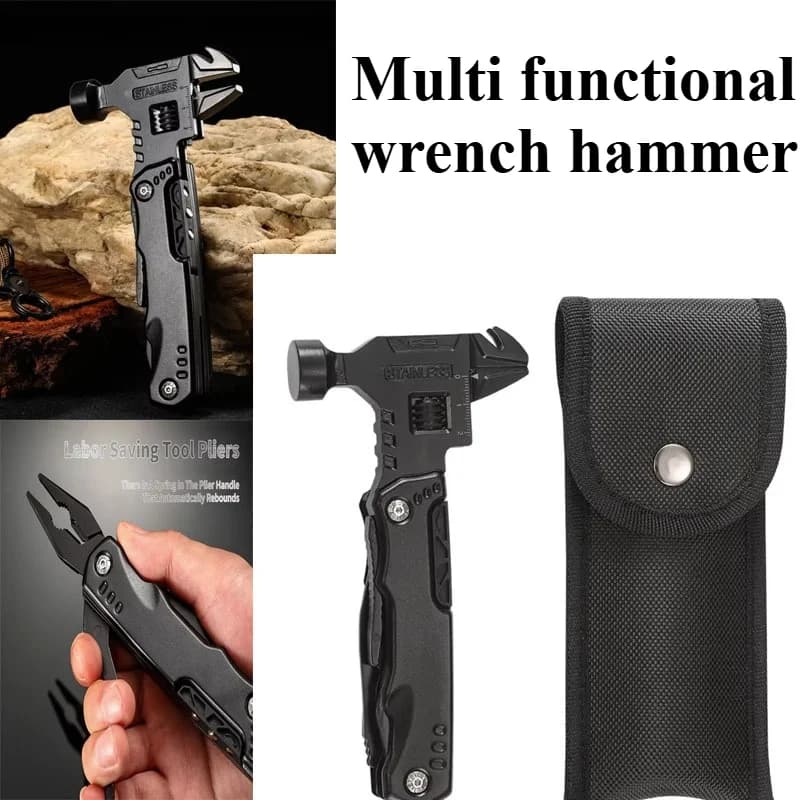 New Multifunctional Wrench Hammer Pliers Tool Saving Stainless Steel Multi-tool Outdoor Camping Survival Tool Labor