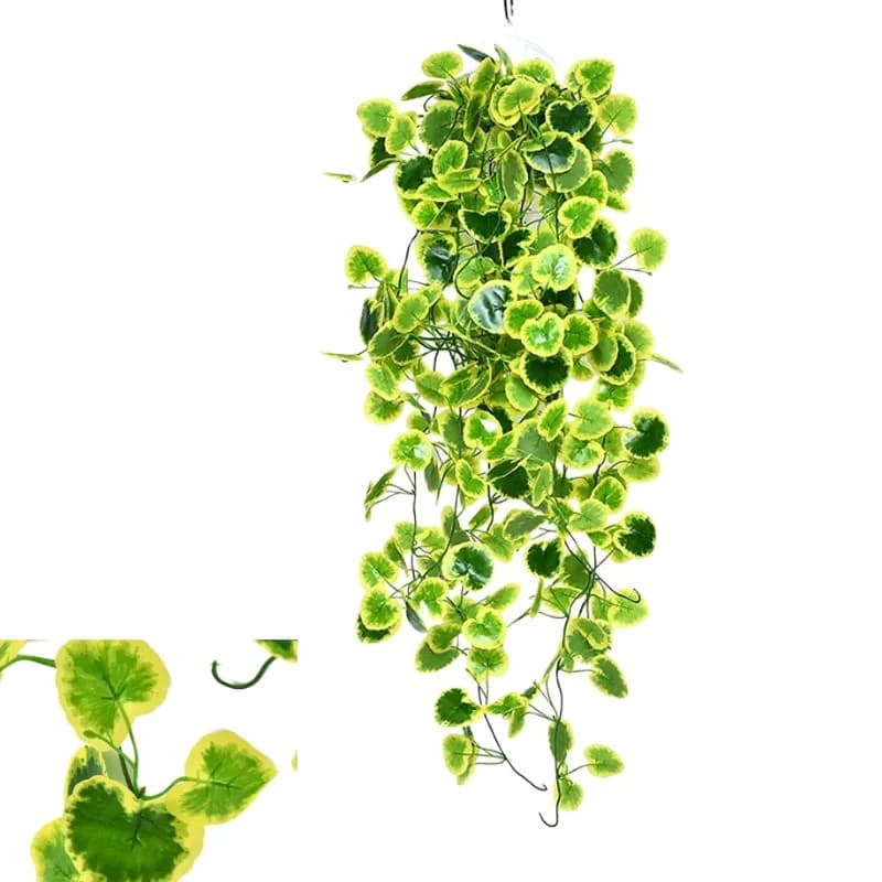 100 centimetri Pianta Artificiale Creeper A Parete Foglie Finte Verde Appeso Vite Ivy Artificiale Copertura Pipeline Decorazione del Giardino di Casa