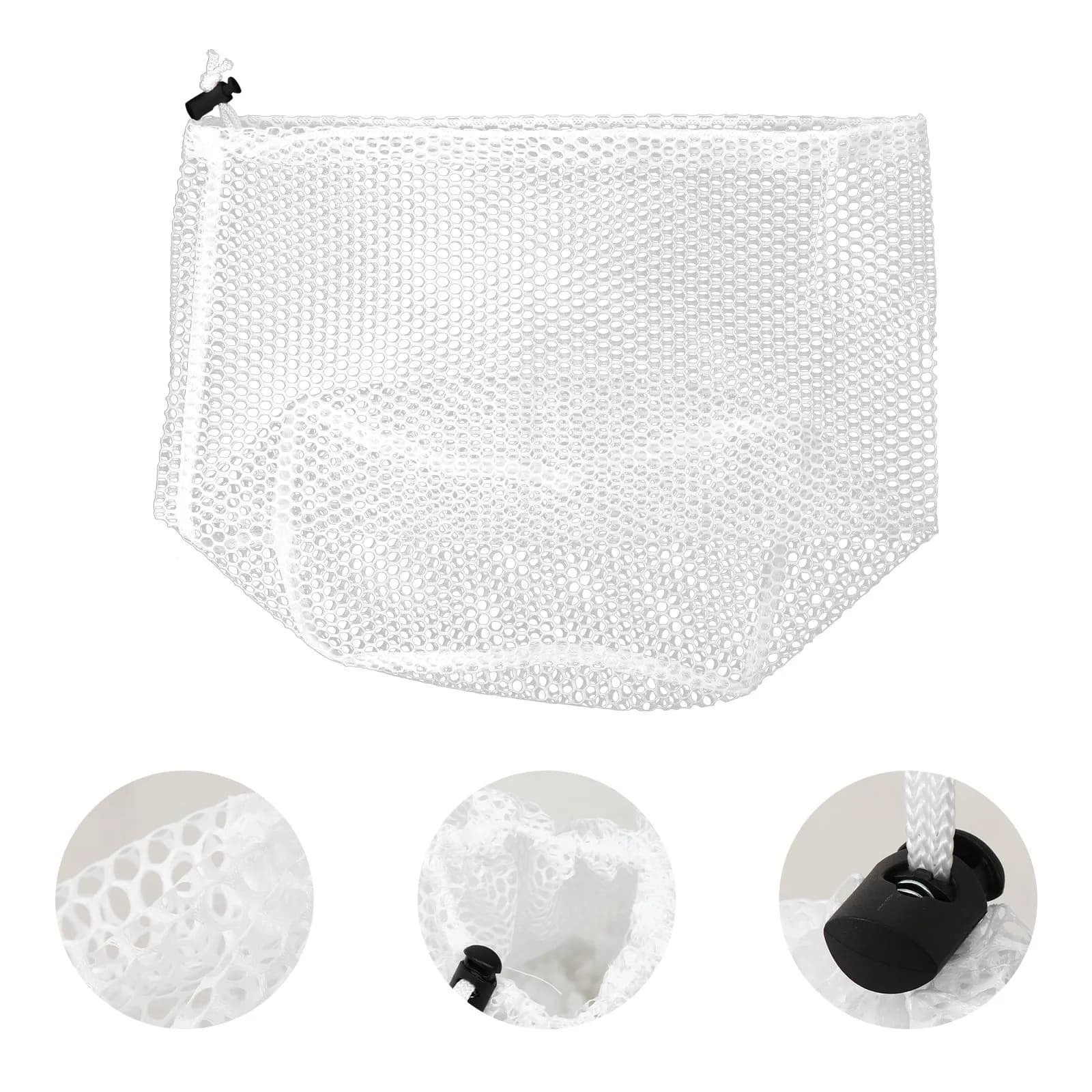 Networked bags with washers for washing machine: they protect the clothes, minimize the deburring of color, ideal for socks, delicate garments and underwear.