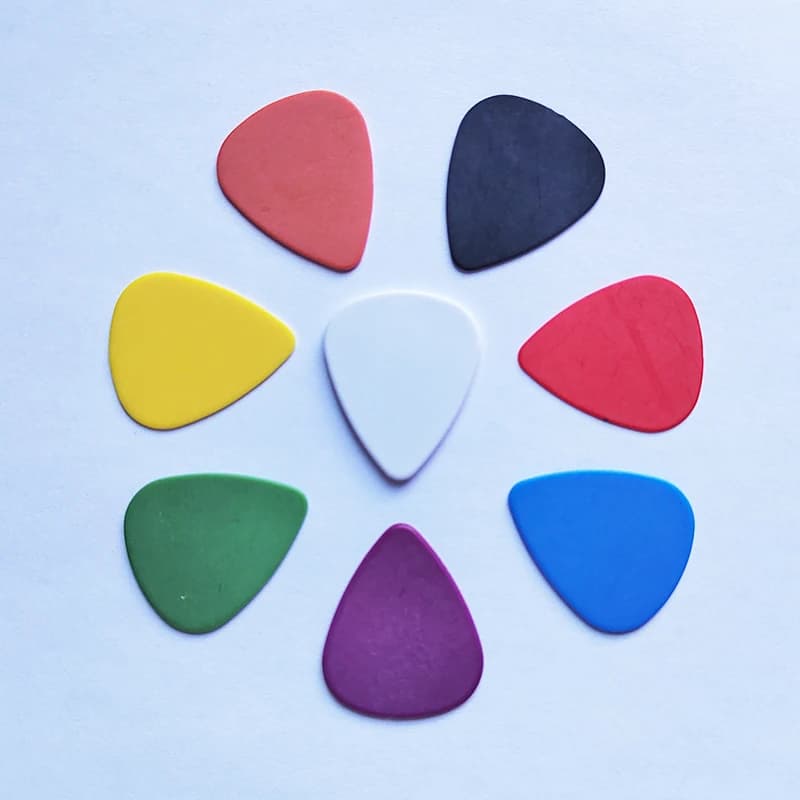 50pcs/lot Plain Solid Colors 351 Standard Shape Matte Delrin Guitar Pick Various Thicknesses Plectrum Nail Guitar Pick