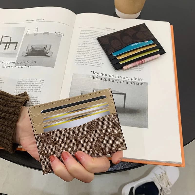 Portafogli di Lusso per Donne, Porta Carte Multifunzione in Pelle PU, Piccola Borsa Porta Carte Femminile, Portamonete Corto da Donna