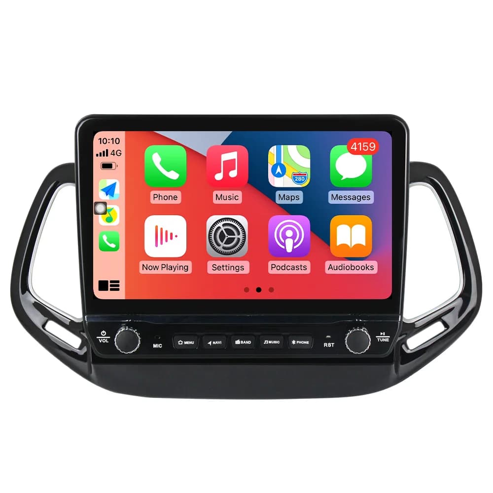 MEKEDE 8-core 8G + 128G IPS Schermo di Navigazione GPS Lettore Multimediale Per Auto Controllo del Suono Per Jeep Compass 2016 2018 10 pollici