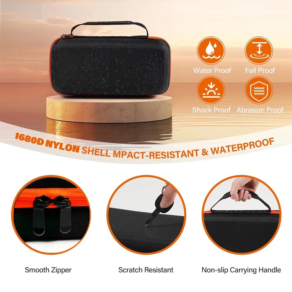 Custodia rigida per sistema microfonico wireless JBL, borsa da viaggio protettiva adatta per 2 microfoni portatili, ricevitori, adattatori