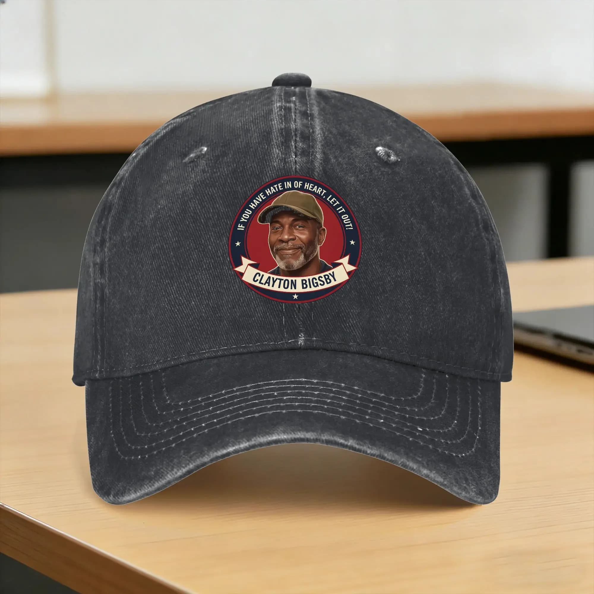 Cappellino da Baseball Estivo Clayton Bigsby Hate In Your Heart, Cappello Trucker con Stampa Anti-UV, Cappellino Snapback Y2k per Uomo e Donna, Ideale per Campeggio