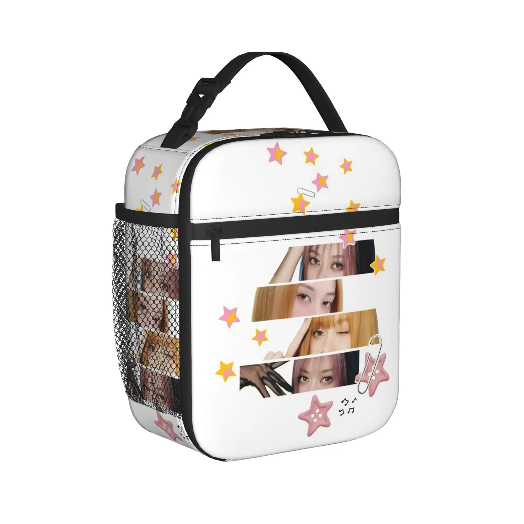 Katseyes Kpop Girl Group Thermal Insulated Lunch Bag for Work Reusable Food Container Bags Cooler Thermal Lunch Boxes